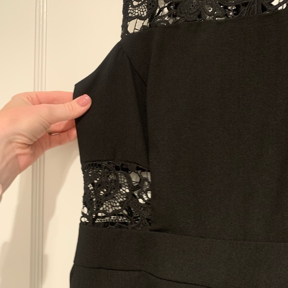 ASOS Black Jumpsuit with Lace Detail - Picture 8 of 11